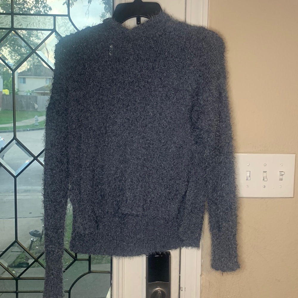 Gray cropped sweater